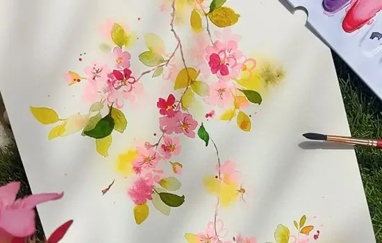 Aquarelle - Jolies fleurs