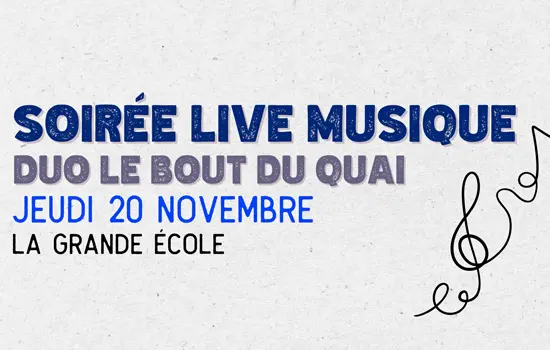 Soirée live musique : Duo Le Bout du Quai
