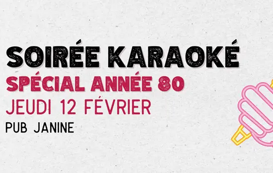 Soirée karaoké -Spécial 80's