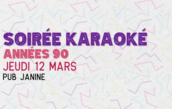Soirée karaoké 12 mars