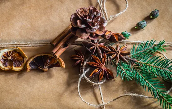 Décoration naturelle de Noël