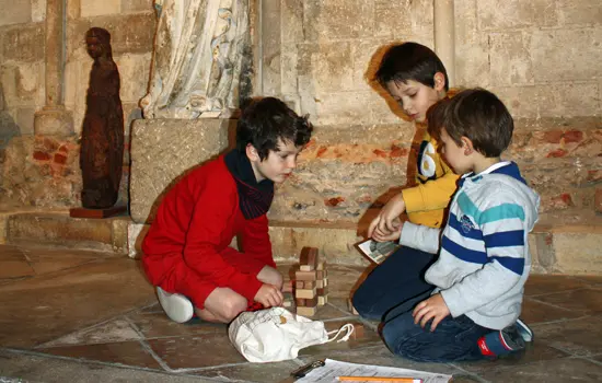 Visite famille de l'abbaye de Graville