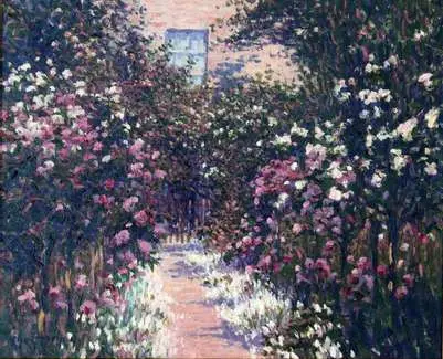 Allée de roses, Printemps