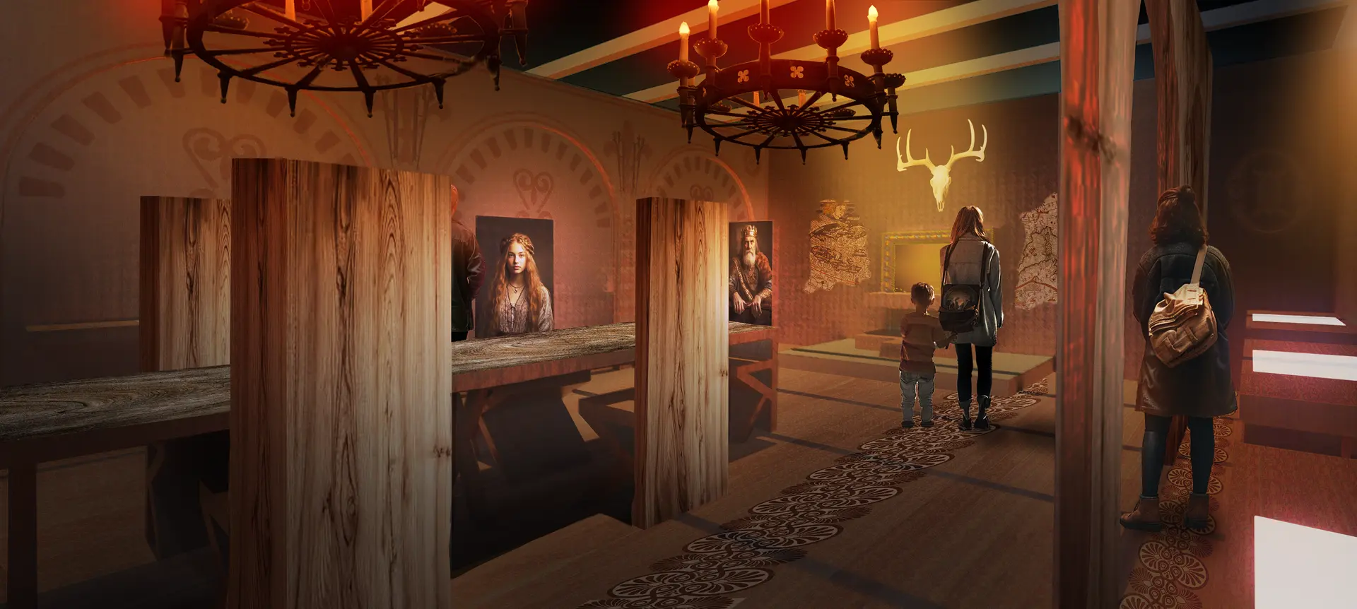 Salle du Banquet © Cités Immersives - Sophie Liger BD
