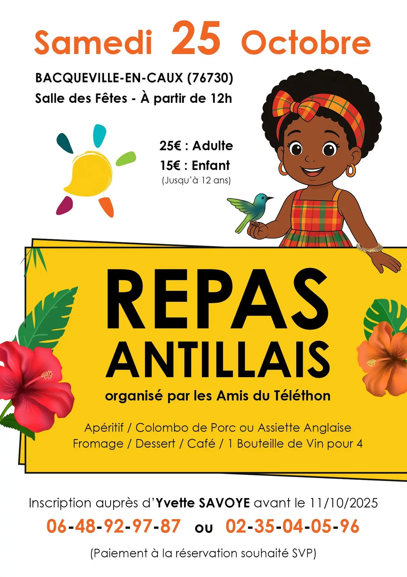 Soirée Antillaise Bacqueville en Caux