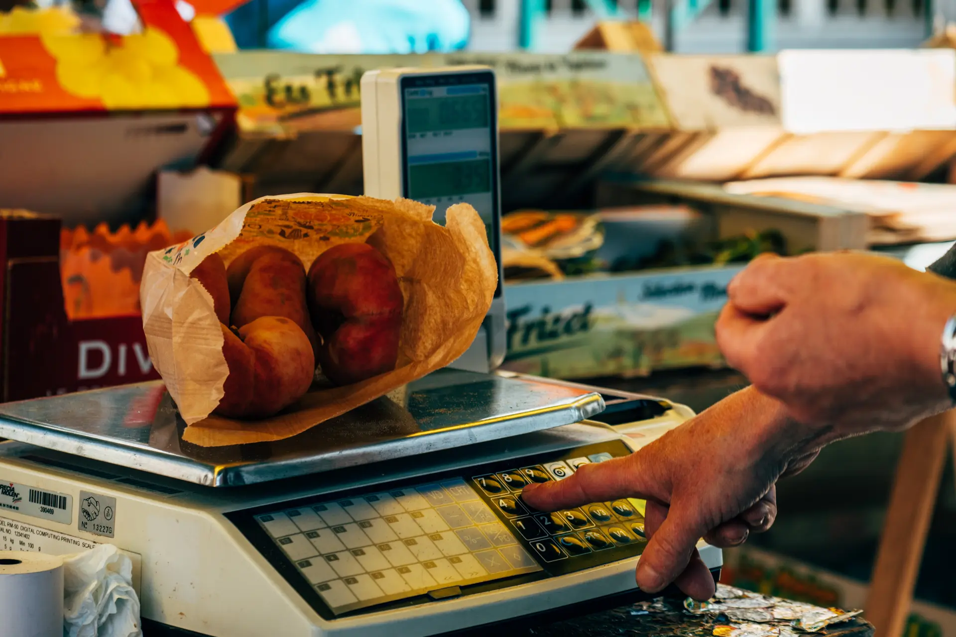 Vente de fruits et légumes