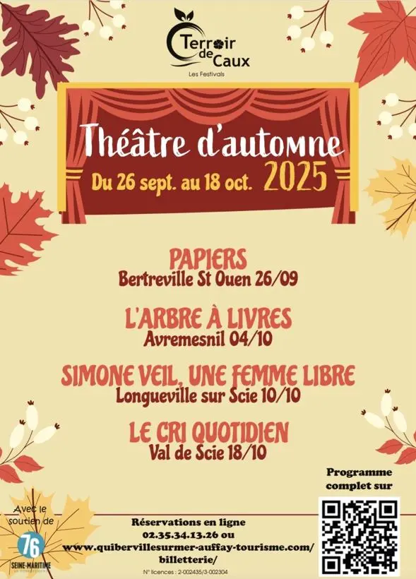 Programme Théâtre d'Automne 2025