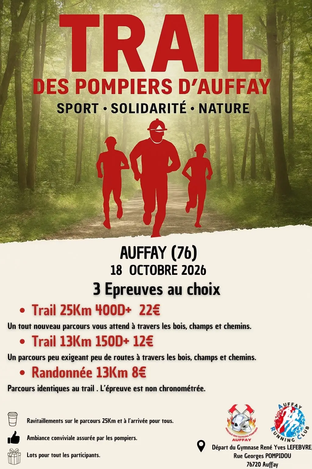 Trail des pompiers d'Auffay
