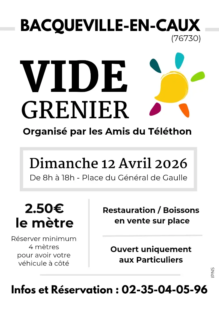 Vide grenier amis Téléthon  2026