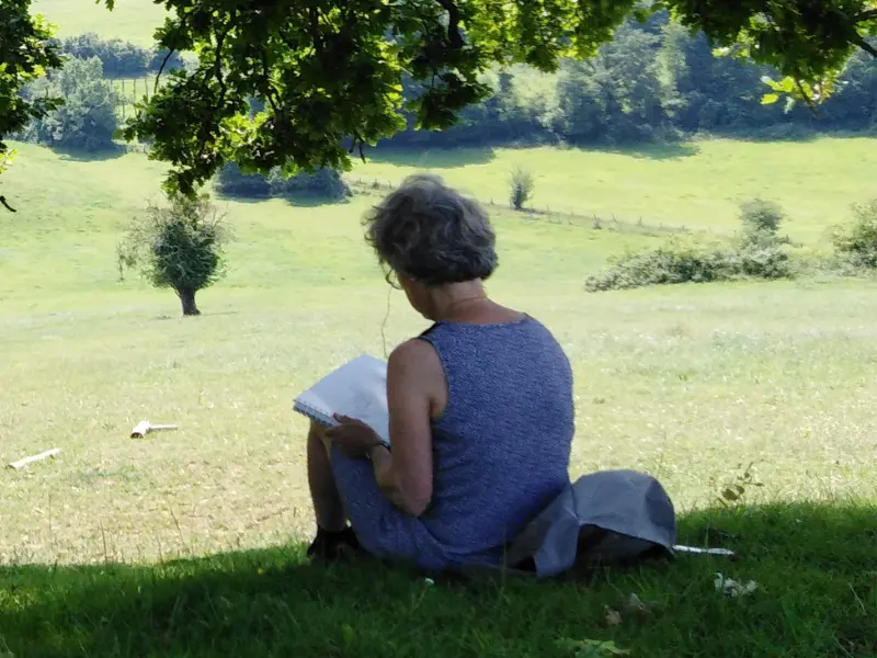 Stage de dessin et aquarelle en plein air Isabelle Beaussant à Bois Guilbert