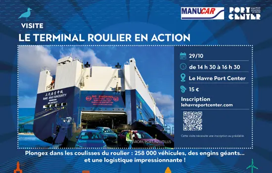 Visite Le terminal roulier en action