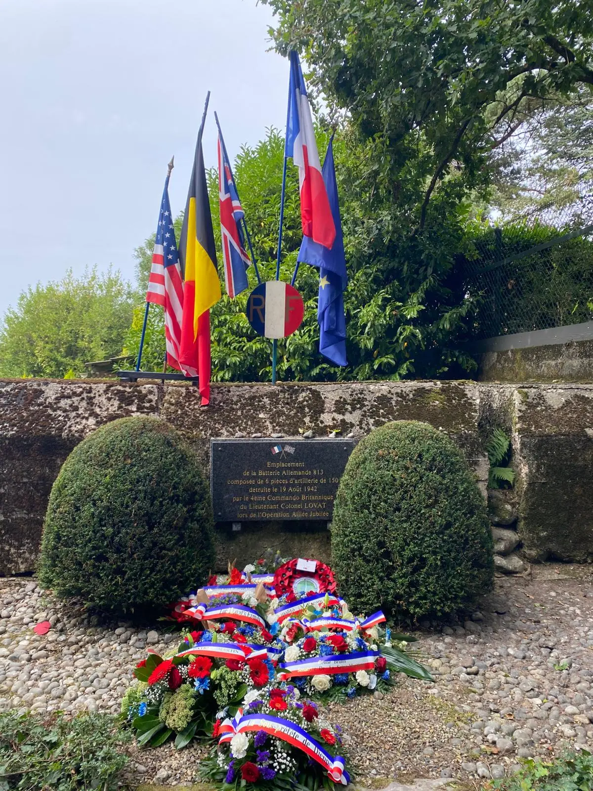 Les vestiges de la Batterie allemande à Varengeville