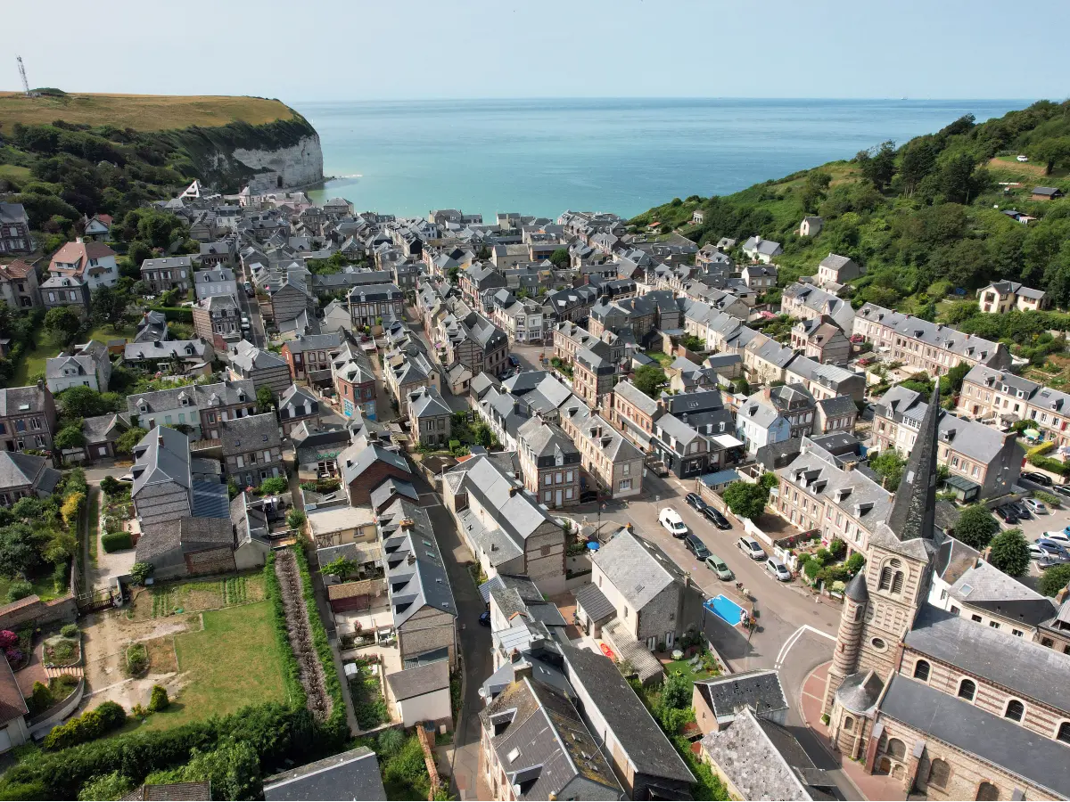 Vue aérienne de Yport