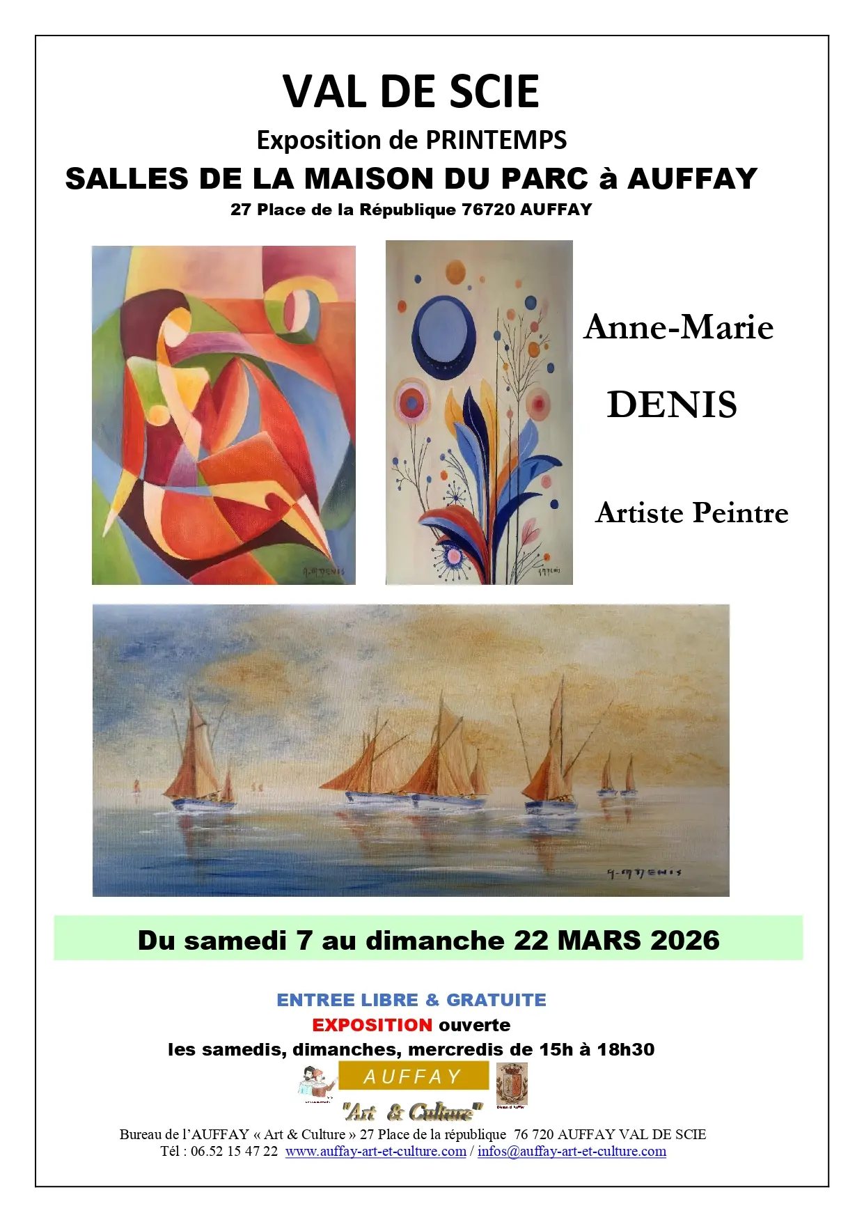 Exposition de Printemps Auffay Art et Culture -