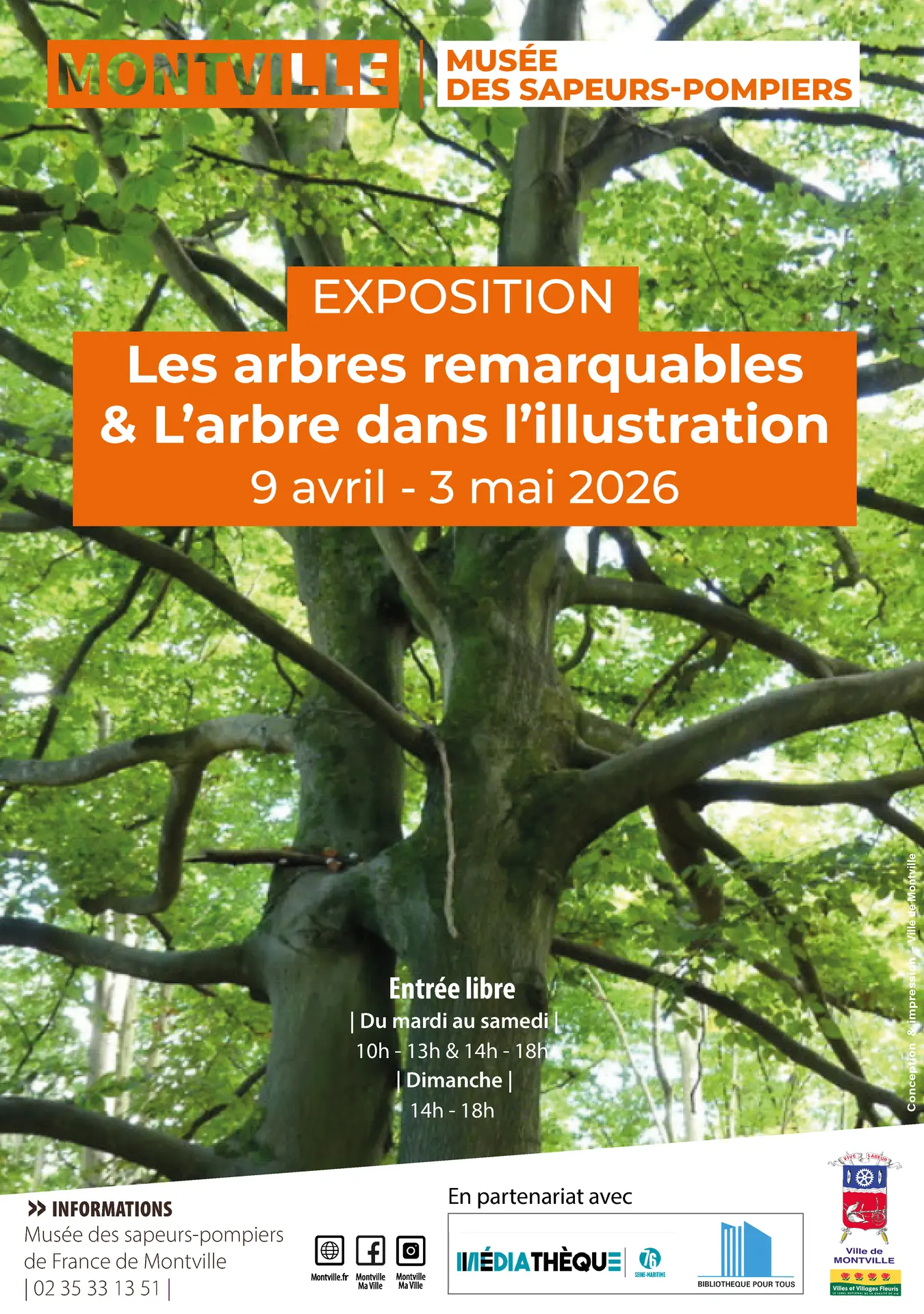 affiche exposition Arbres remarquables