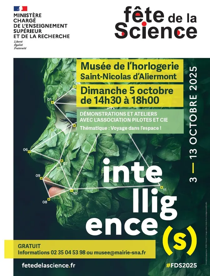 affiche-fete-de-la-science-2025-musee-horlogerie-Normandie