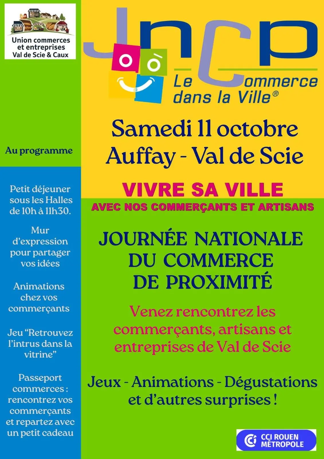 Affiche Journée Nationale du commerce de proximité