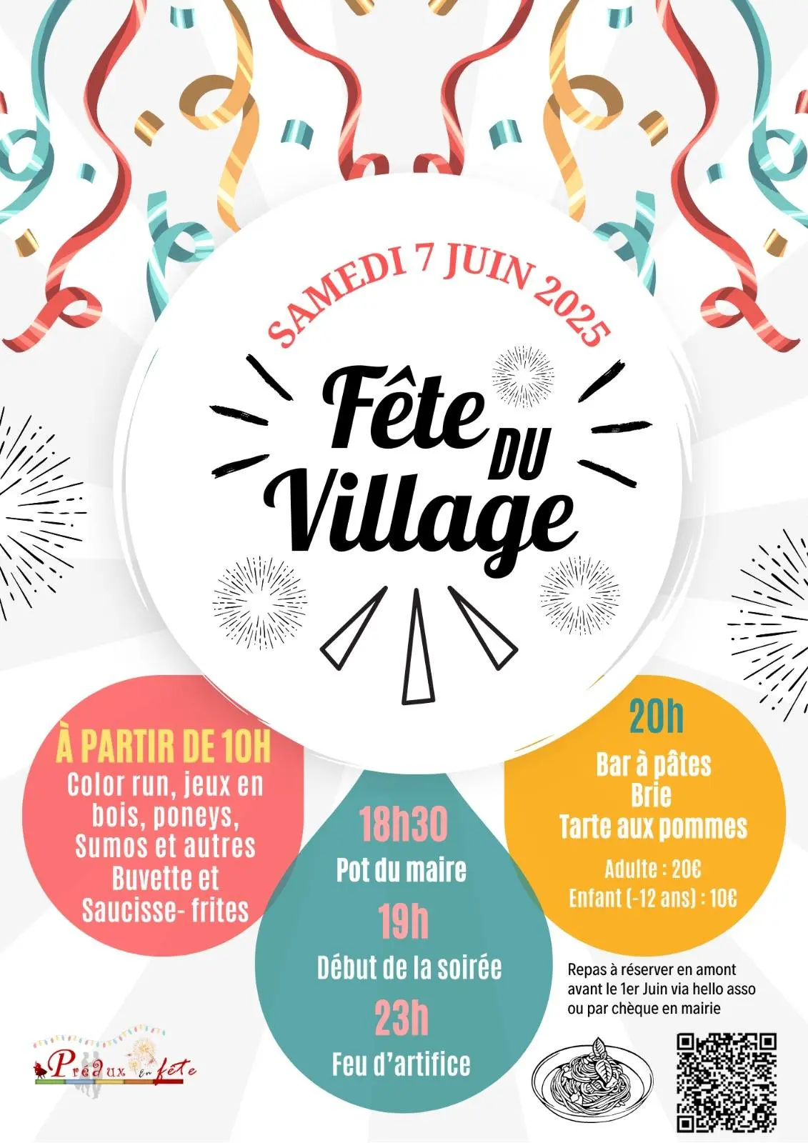 affiche préaux en fête