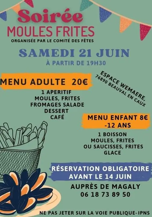 Soirée moules frites