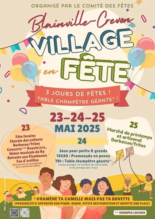 blainville crevon fête du village 23-24-25 mai