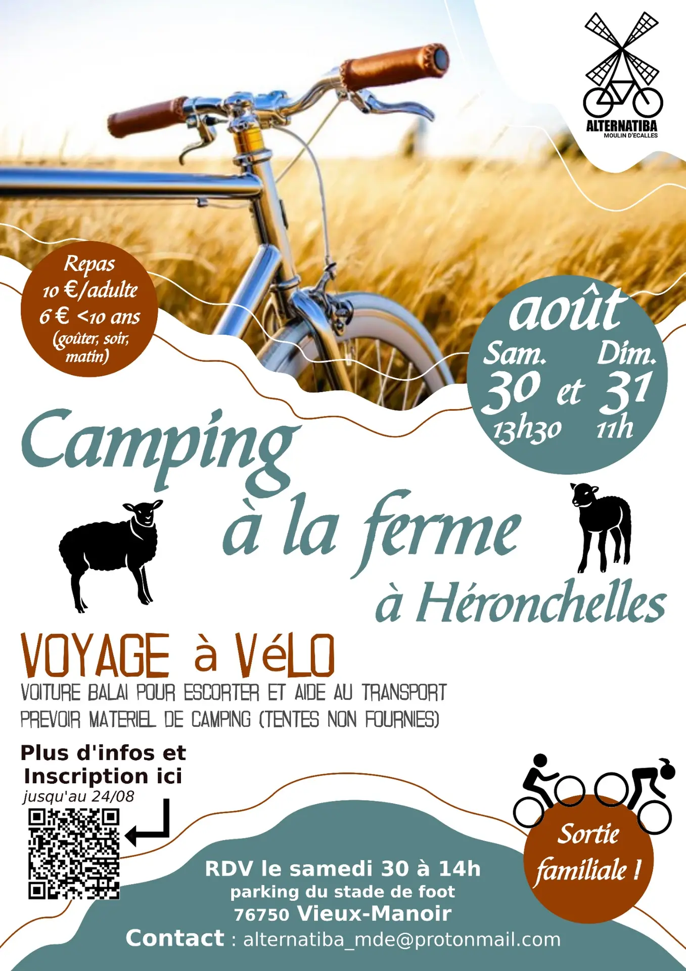 camping à la ferme alternatiba aout 2025