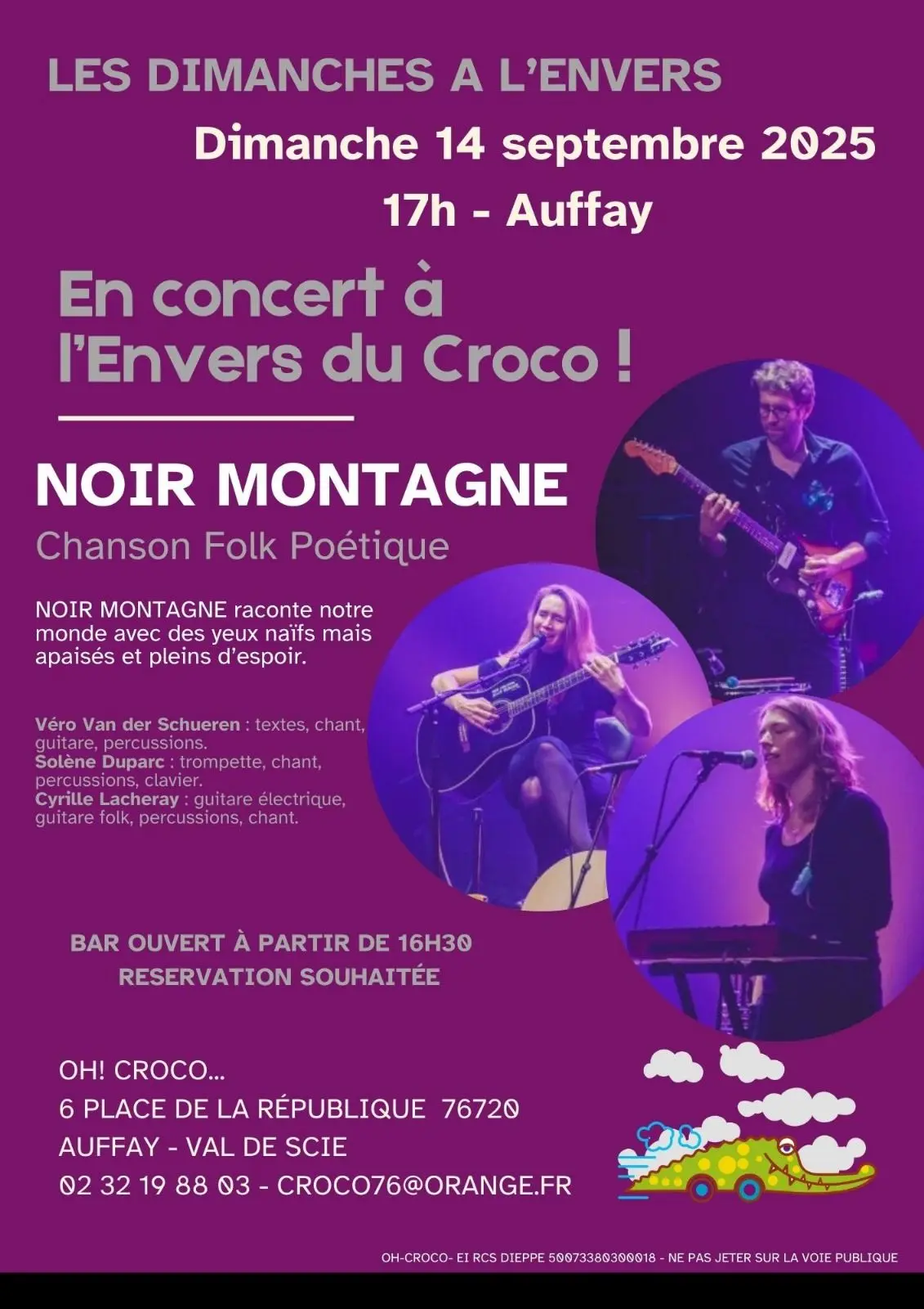 concert noir montagne