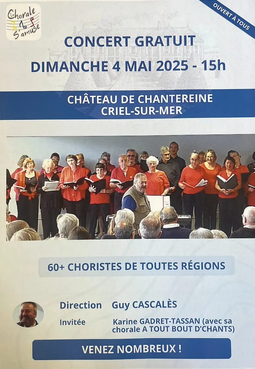 concert gratuit 4 mai chateau de chantereine