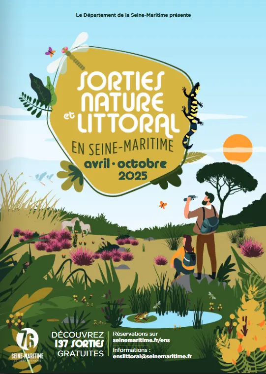 couverture brochure sorties nature et littoral d'avril à octobre 2025