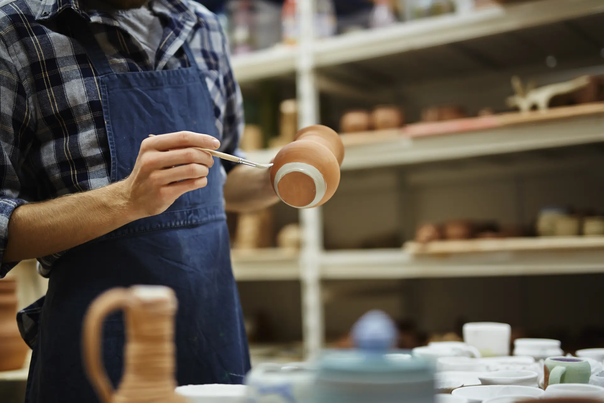 Painting self-made jug