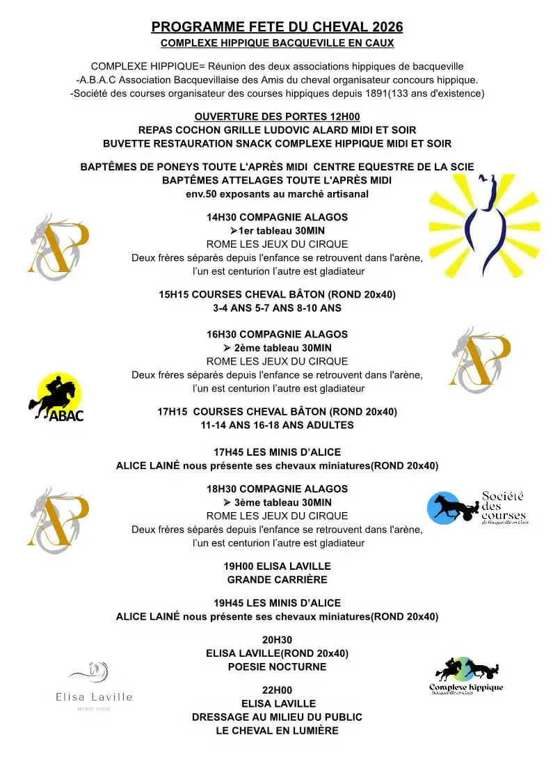 Programme fête du cheval