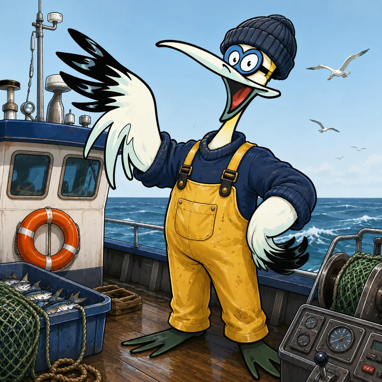 Ferdinand en pêcheur