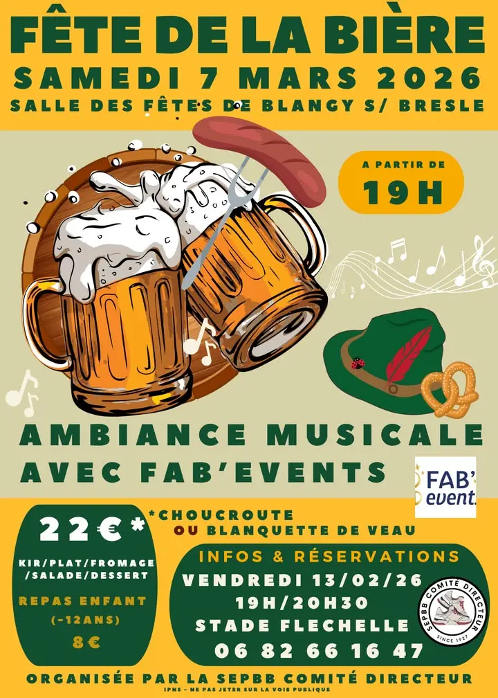 fête de la bière - 7 mars