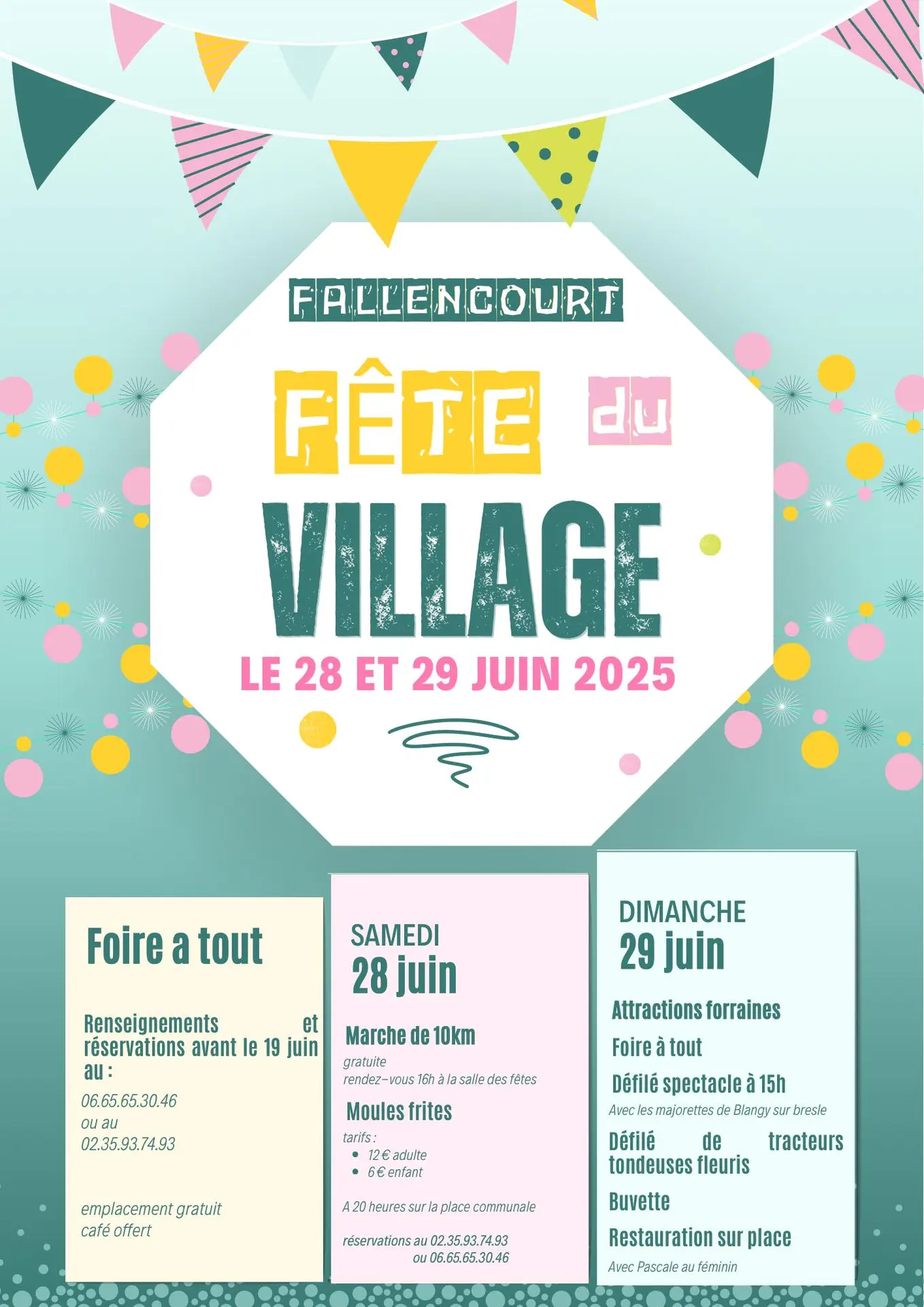 fête village - 28 et 29 juin