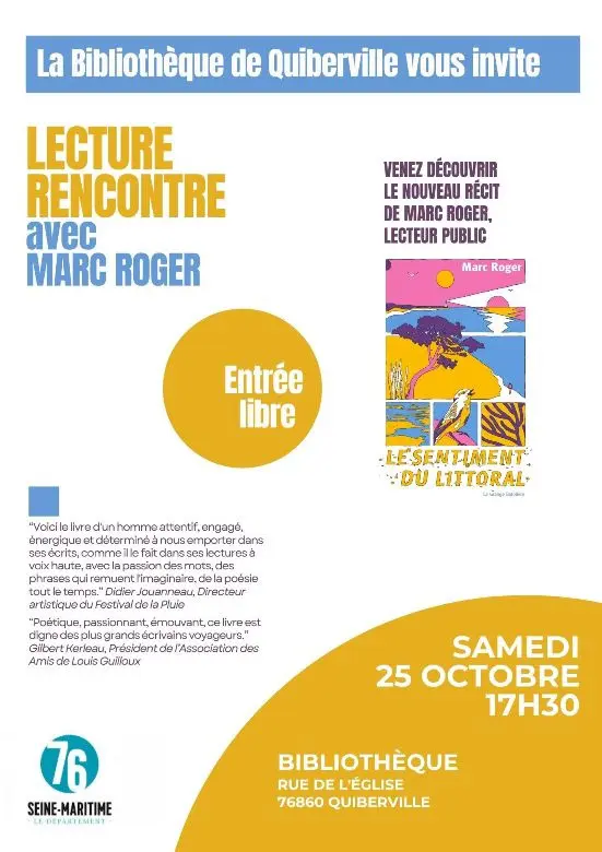 Lecture rencontre avec Marc Roger