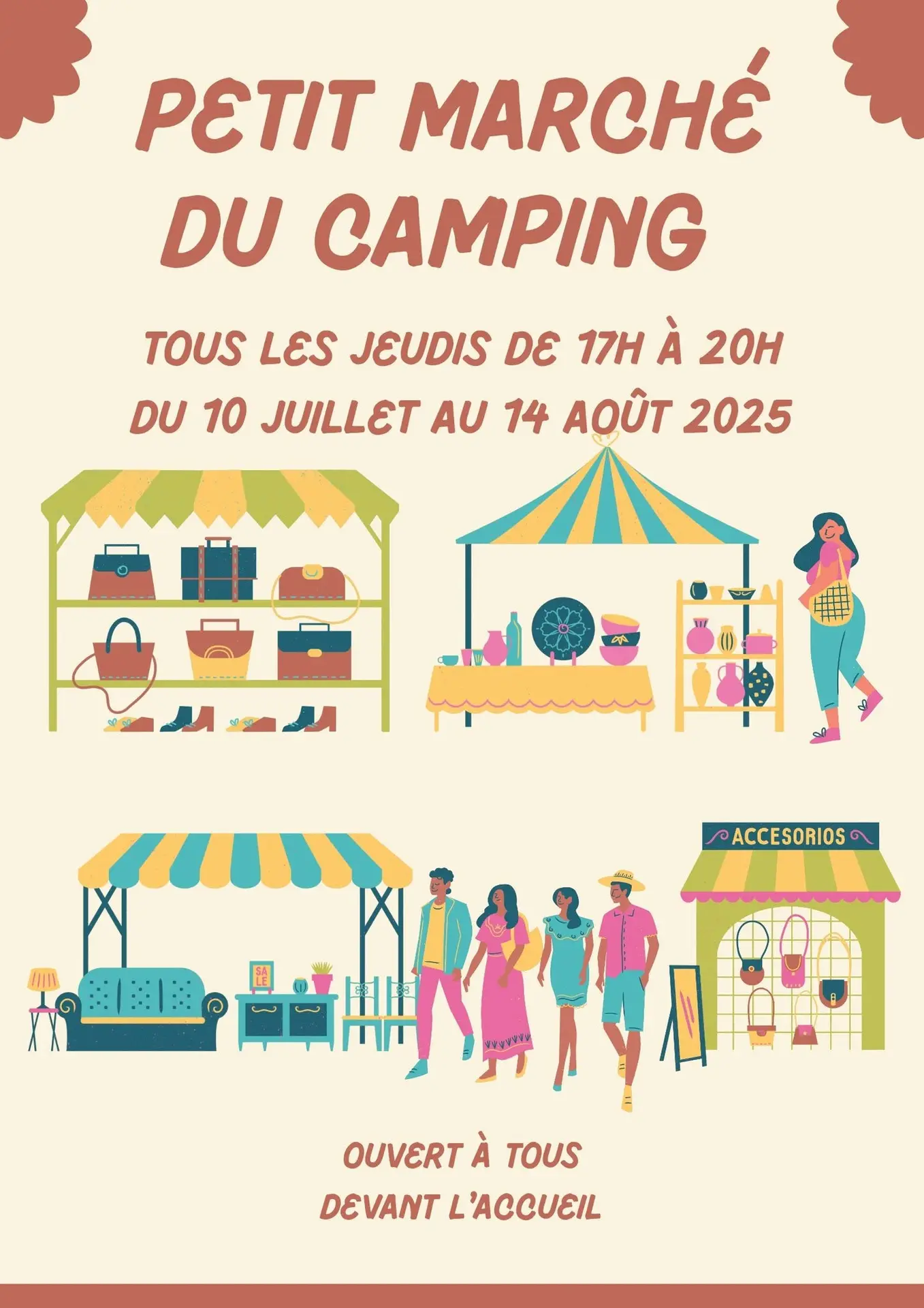 marché - camping