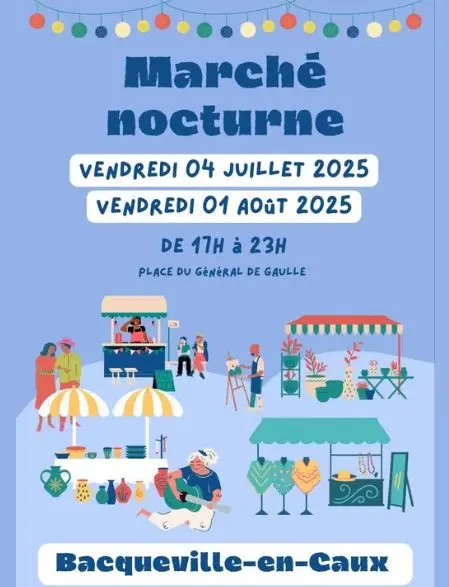 Marché nocturne Bacqueville-en-Caux
