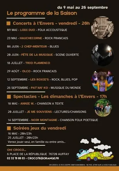 Programme oh croco mai sept25