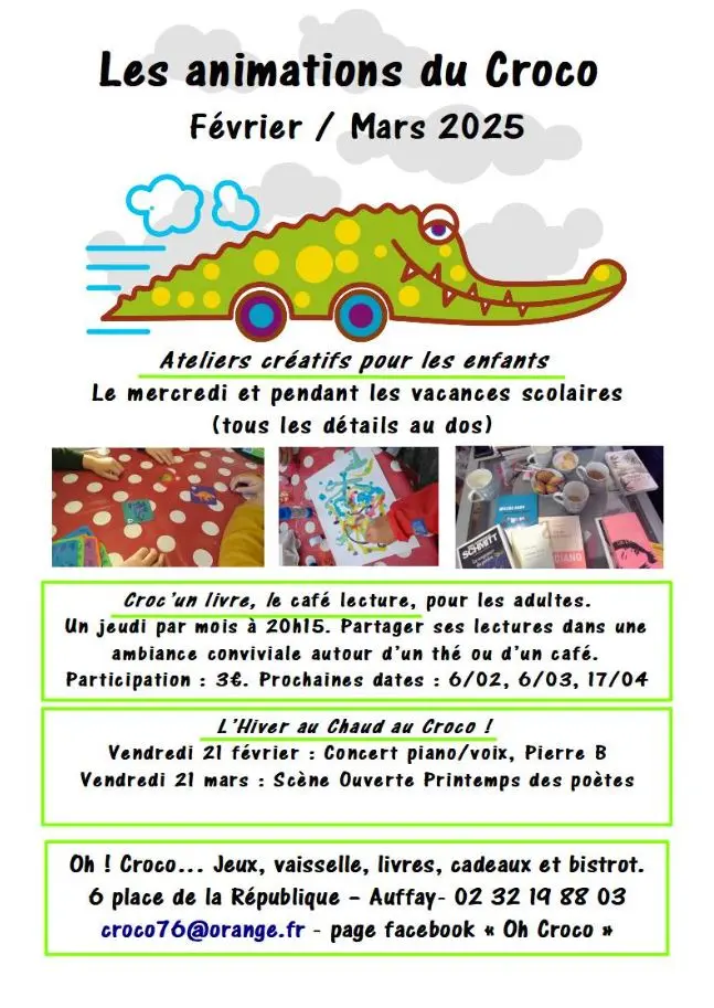 Programme croco février/mars