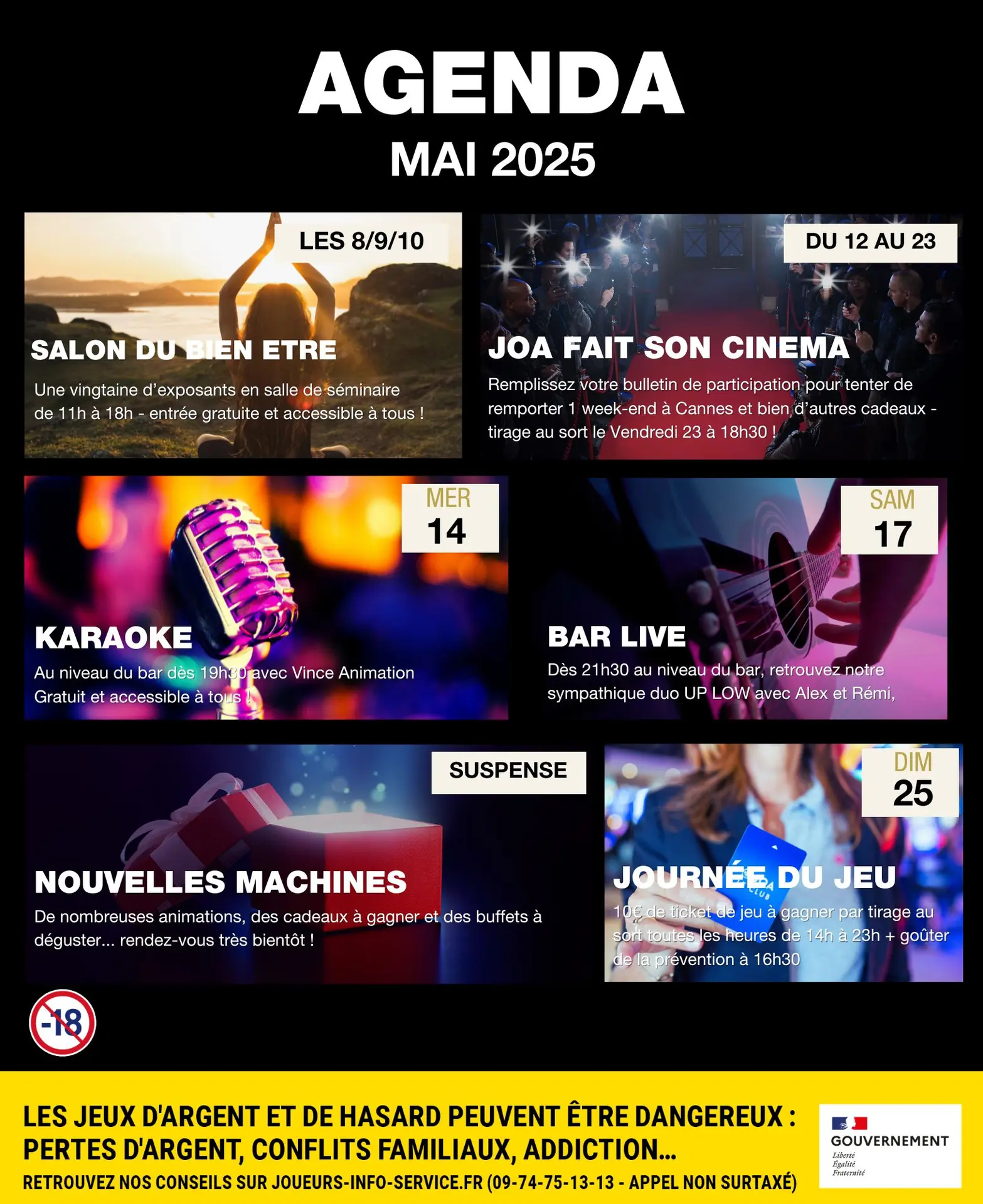 programme joa casino mai 2025