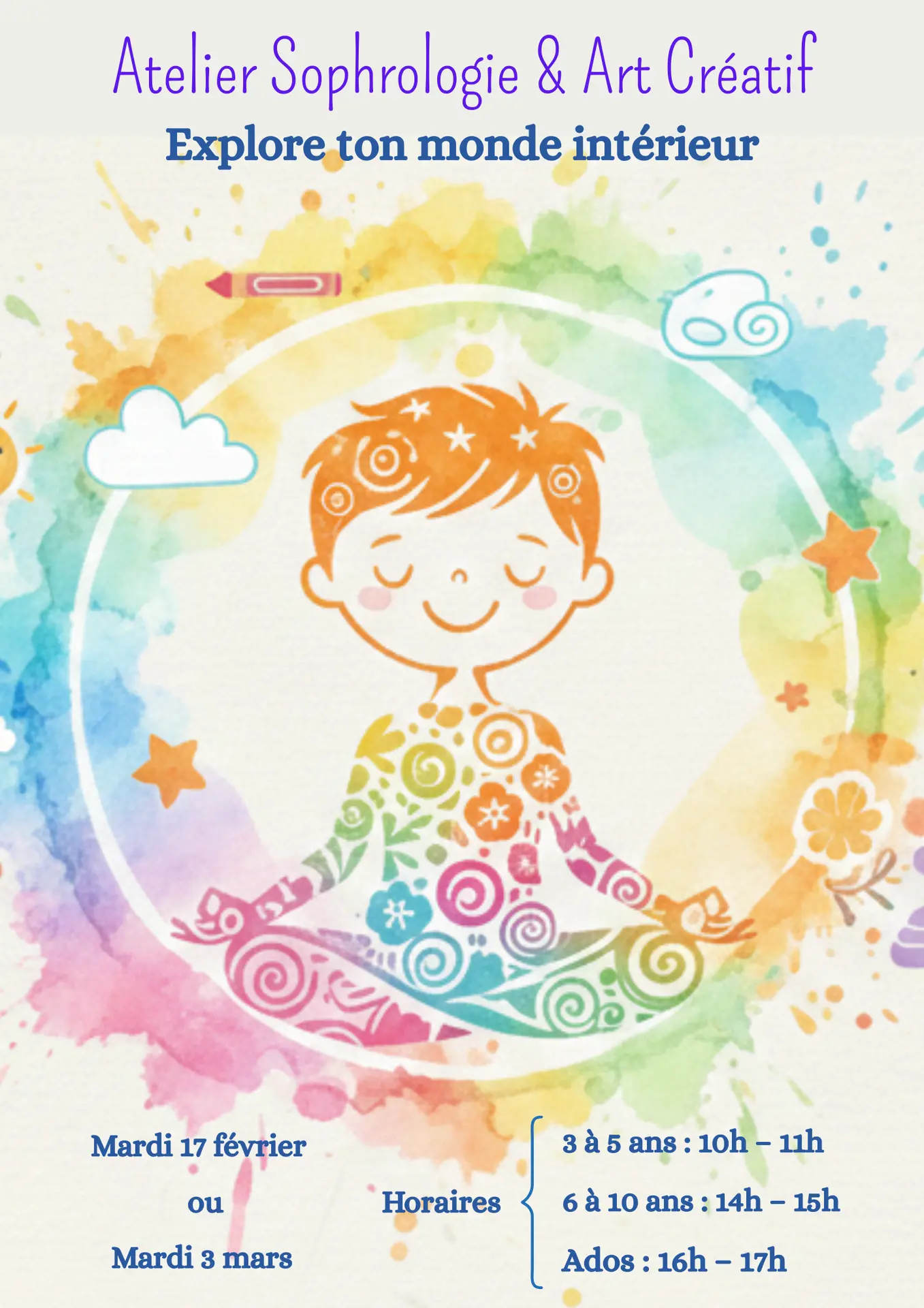 Atelier Enfants / Ados - Explore ton monde intérieur