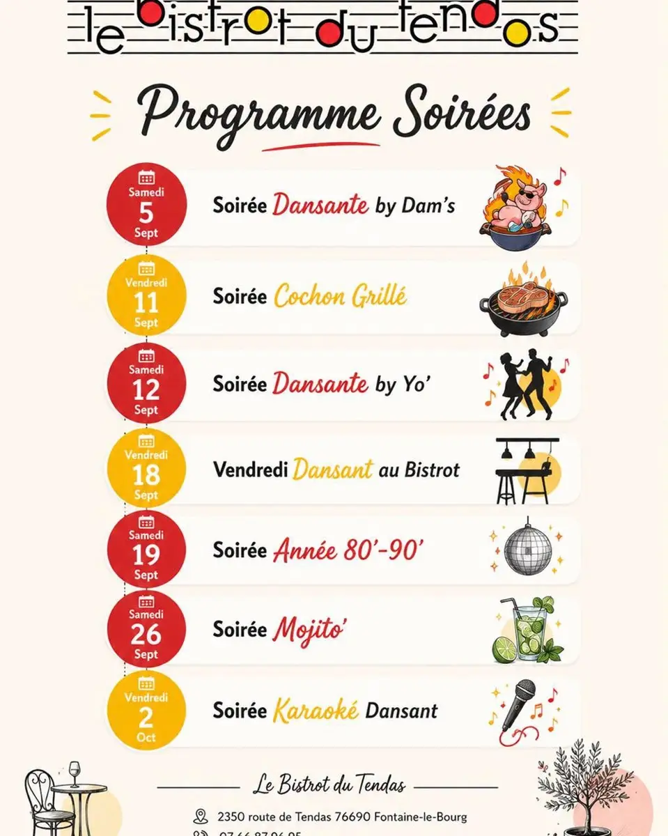 soirées tendos