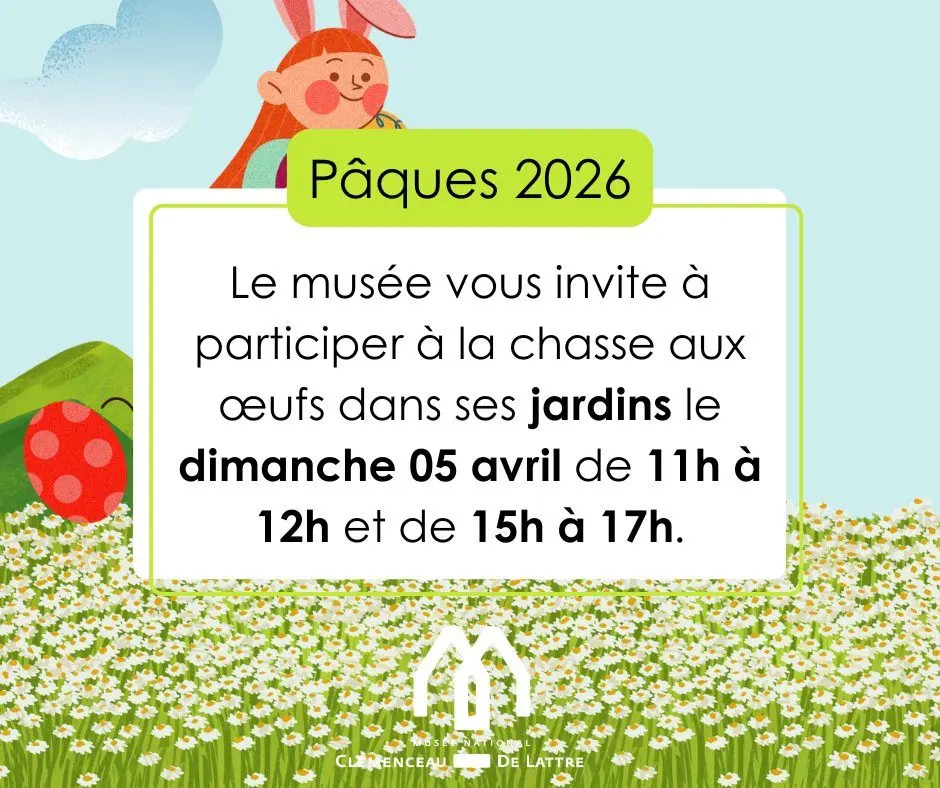 chasse aux oeufs - musée Clemenceau de Lattre - Mouilleron St Germain