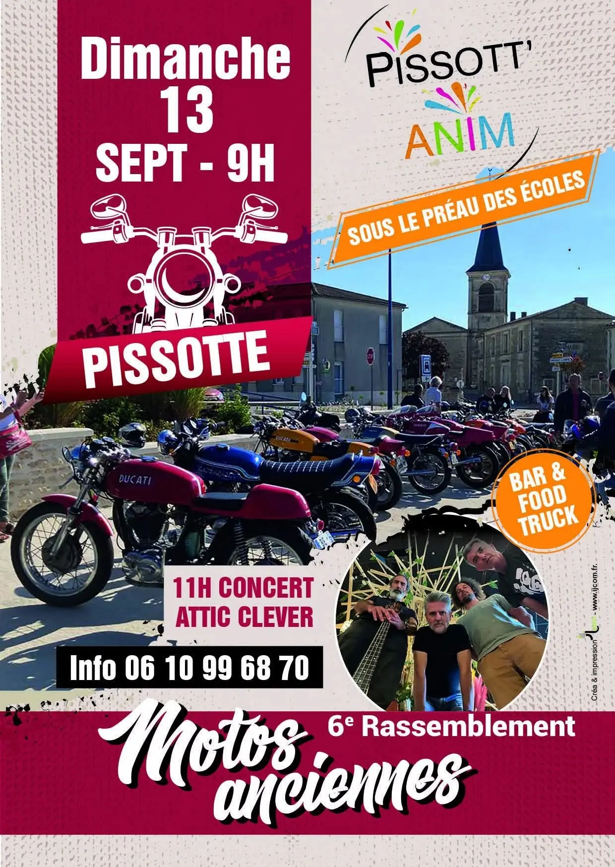 6e rassemblement de motos anciennes à Pissotte