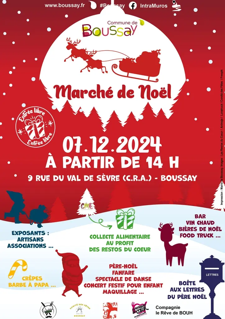 2024 AFFICHE BOUSSAY MARCHÉ DE NOËL