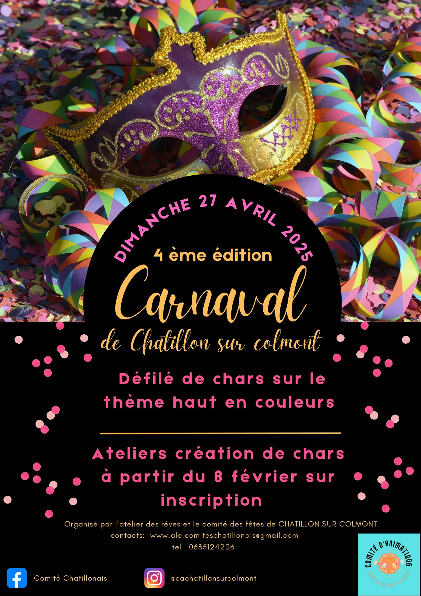 2025 carnaval Châtillon sur colmont