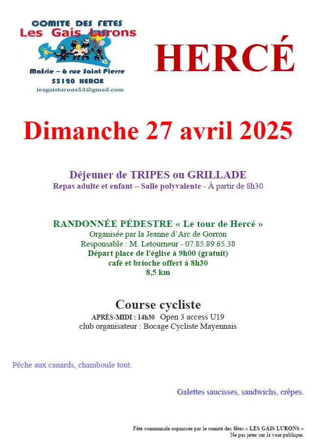 202504 Hercé affiche fete communale