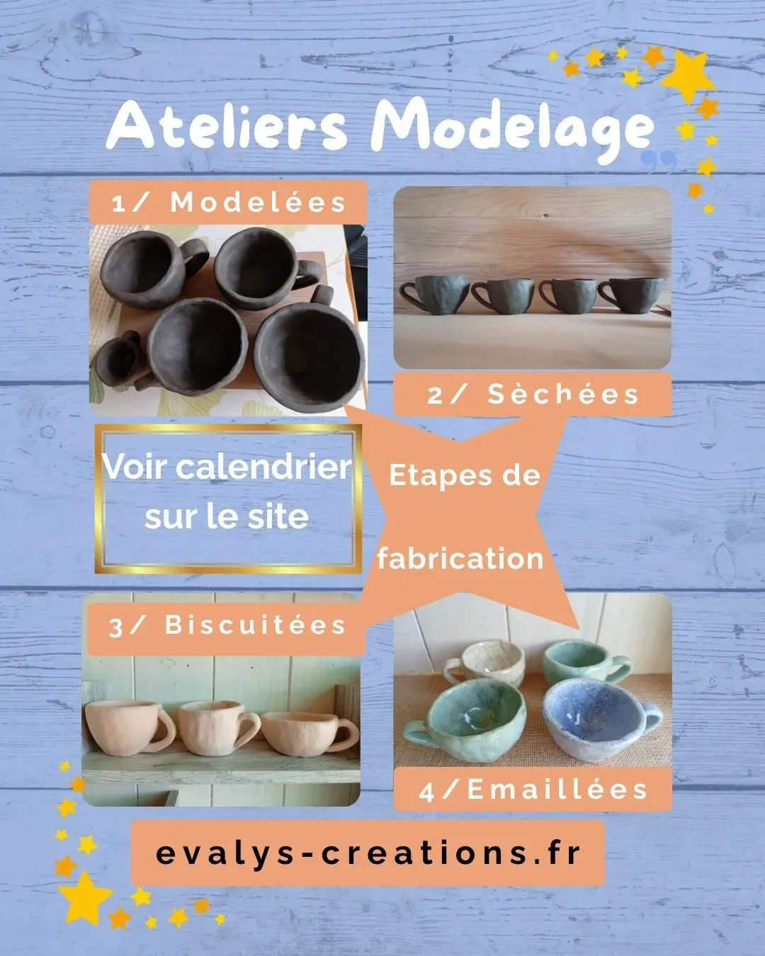 Affiche ateliers Modelage