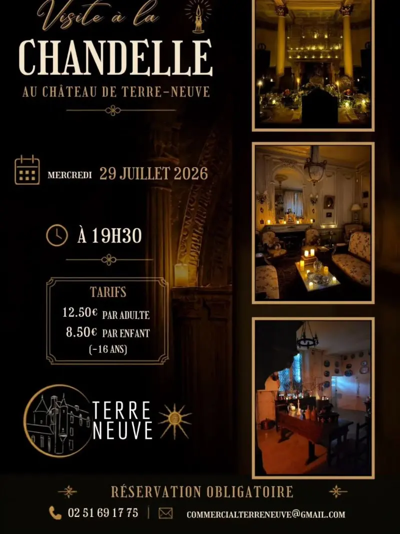 Affiche visite à la chandelle