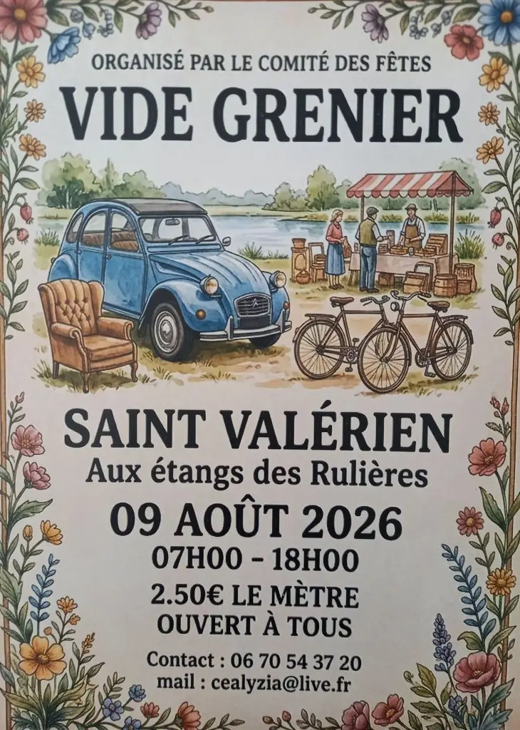 vide grenier de Saint-Valérien