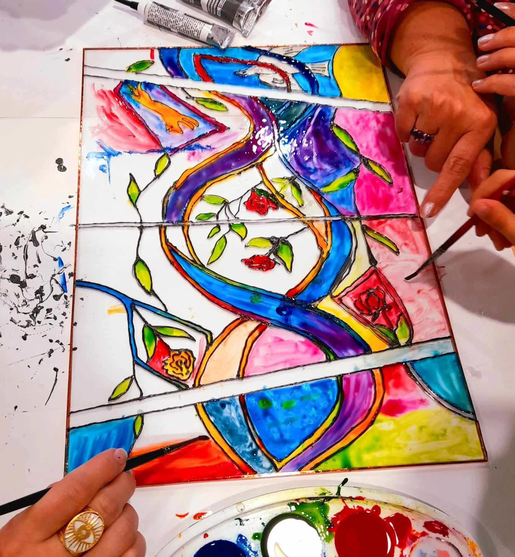 Atelier Vitrail en famille